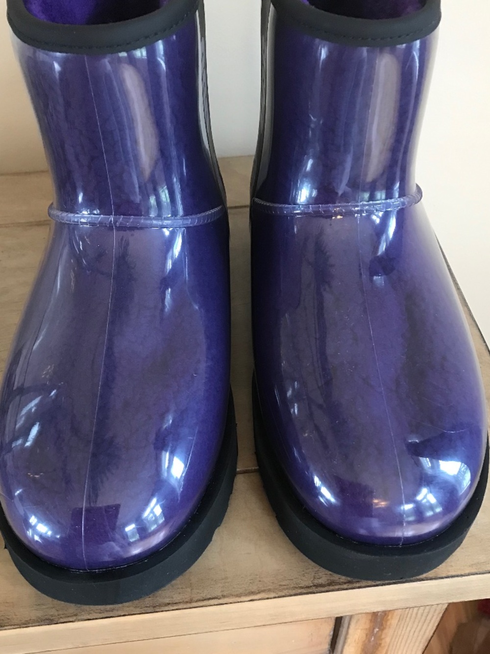 UGG CLASSIC CLEAR MINI WATERPROOF VIOLET NIGHT BOOT CYBERCORE - Picture 4 of 16